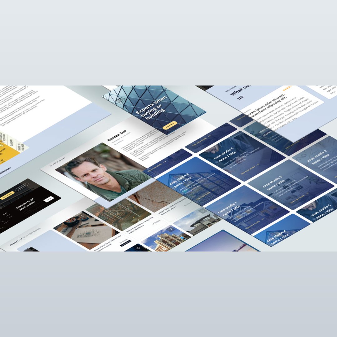 Isometric mockup of Tyrrells Property Inspections website pages designed by Pulse Agency